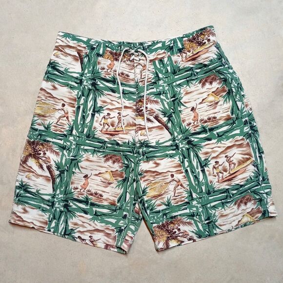 Polo by Ralph Lauren Other - VTG Ralph Lauren POLO Sport Board Shorts Size 38 Swim Trunks Hawaiian Surfing